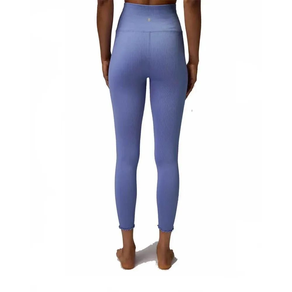 Spiritual Gangster Love Sculpt Legging Seamless 7/8 Ruffles in Coastal Blue Smal